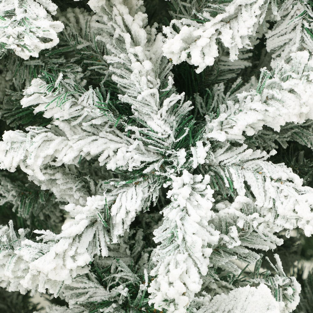 Christmas Tree - Christmas Tree Snow Flocked Xmas Decorations Home Decor Green - photo 21