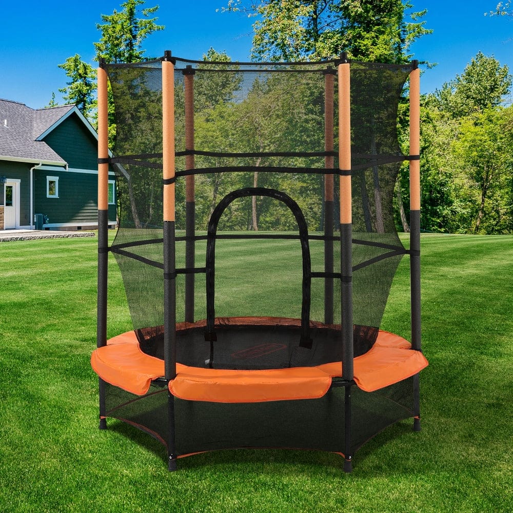 55 Inch Kids Trampoline Encosure Safety Net Round, Trampoline