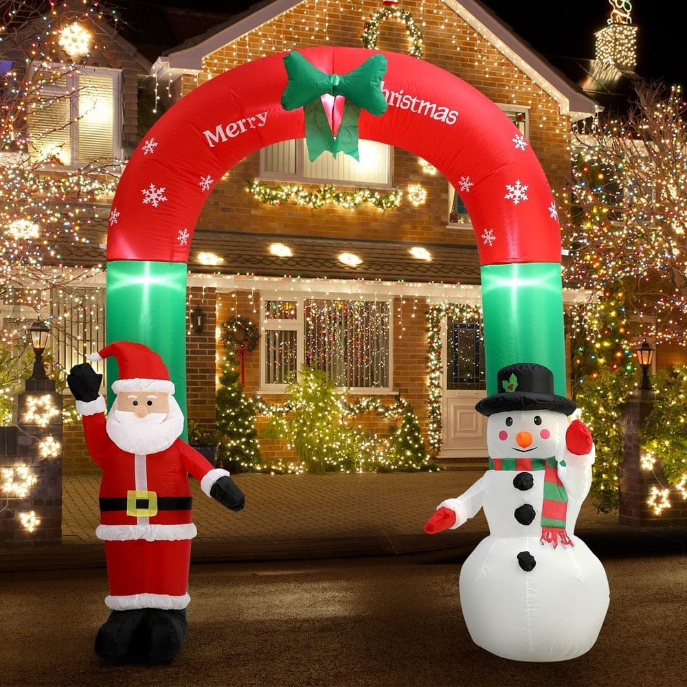 Christmas Archway Inflatable with LED Lights | Christmas Inflatable