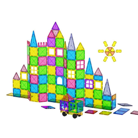 Educational Magnetic Tiles - 120pcs Kids Set