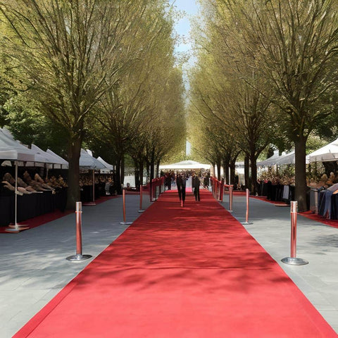 Ehibition, Carpet Plain Red