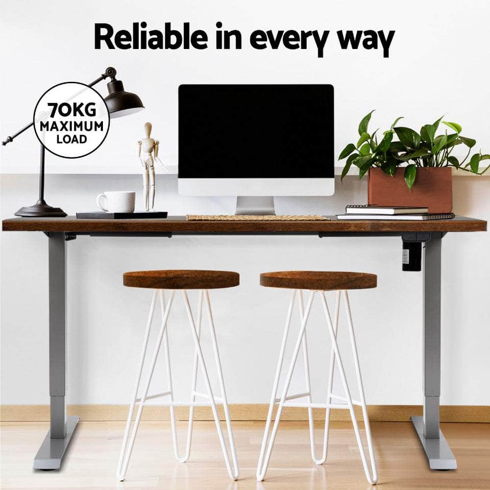 Electric Black/Grey/White Sit-Stand Desk