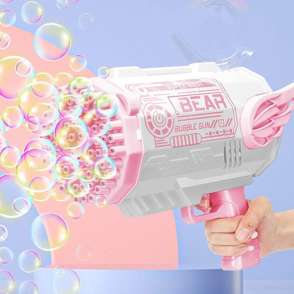 Electric Bubble Gun Machine Kids Adults Summer Outdoor Playtime Toy Green
