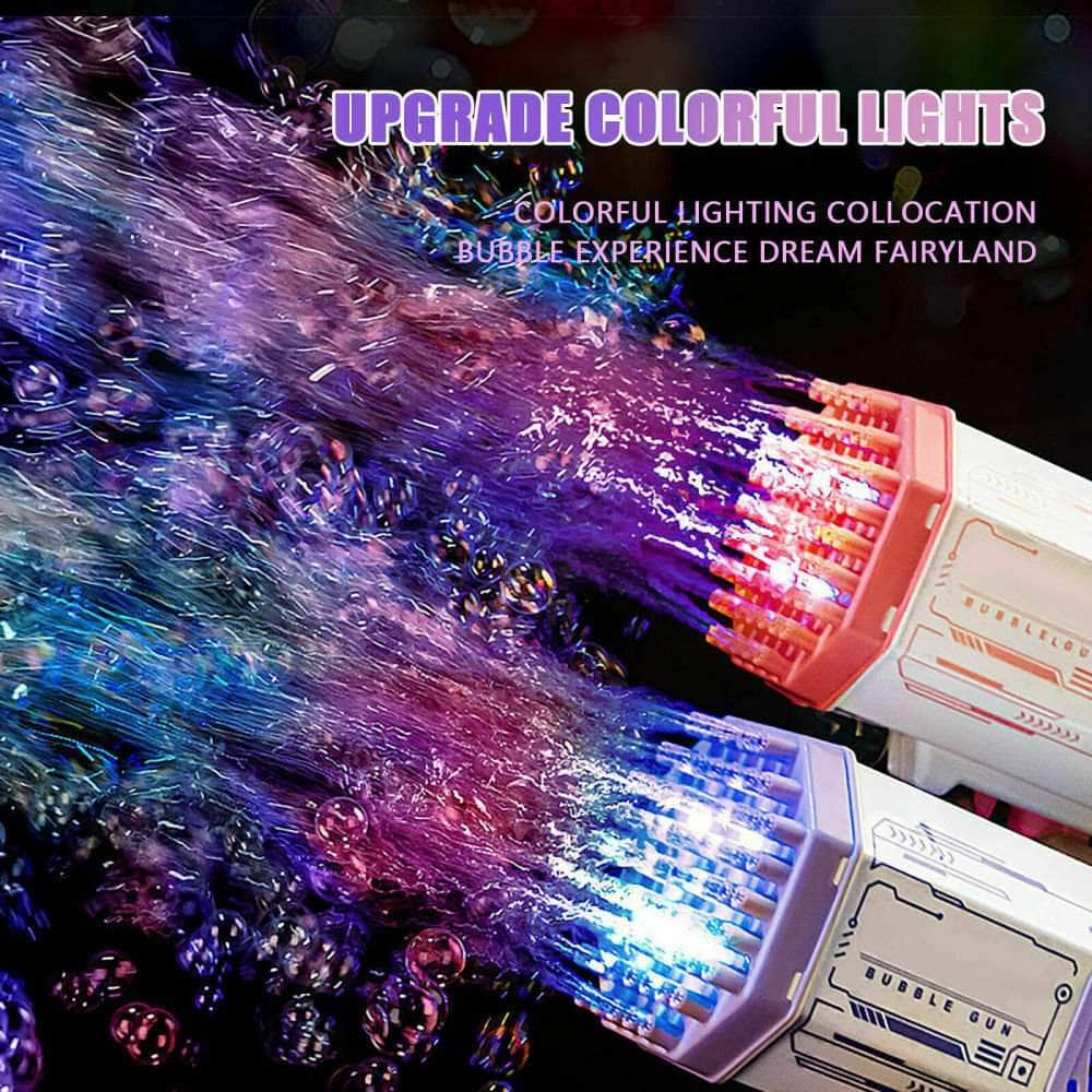 Electric Bubble Gun Machine Kids Adults Summer Outdoor Playtime Toy Green