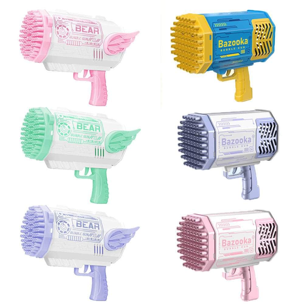 Electric Bubble Gun Machine Soap Kids Adults Summer Outdoor Playtime Toy Blue