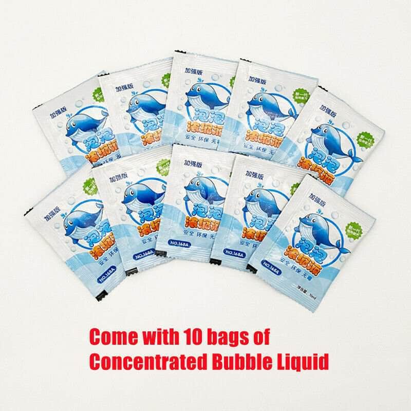Electric Bubble Gun Machine Soap Kids Adults Summer Outdoor Playtime Toy Blue