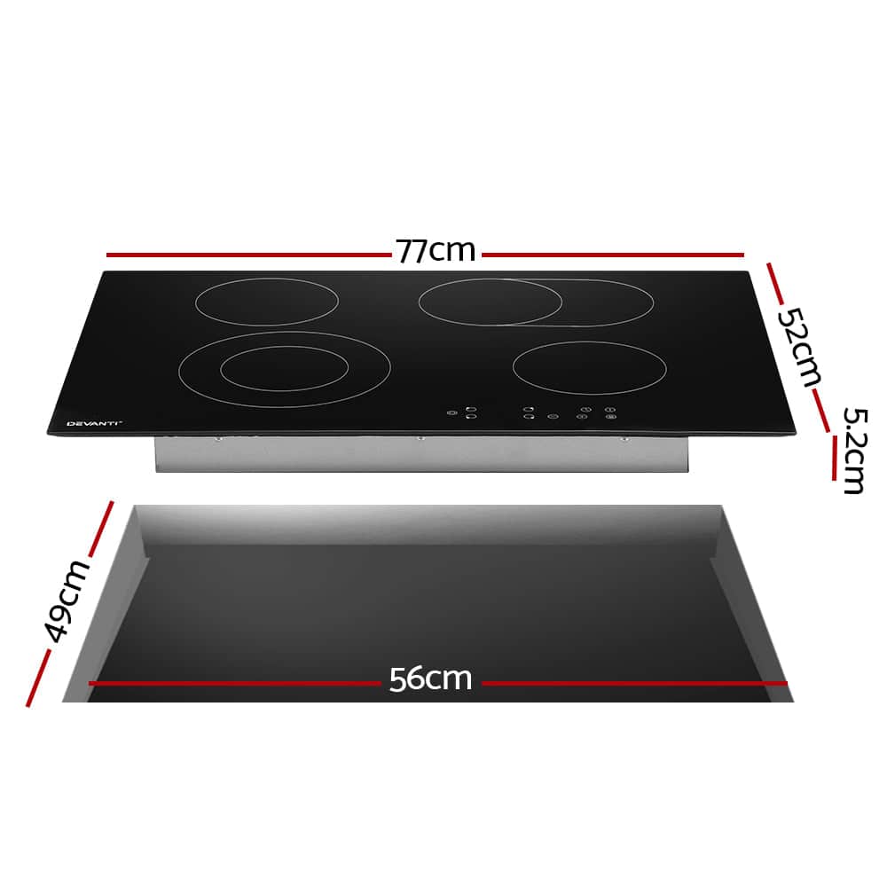 Electric Ceramic Cooktop 77Cm