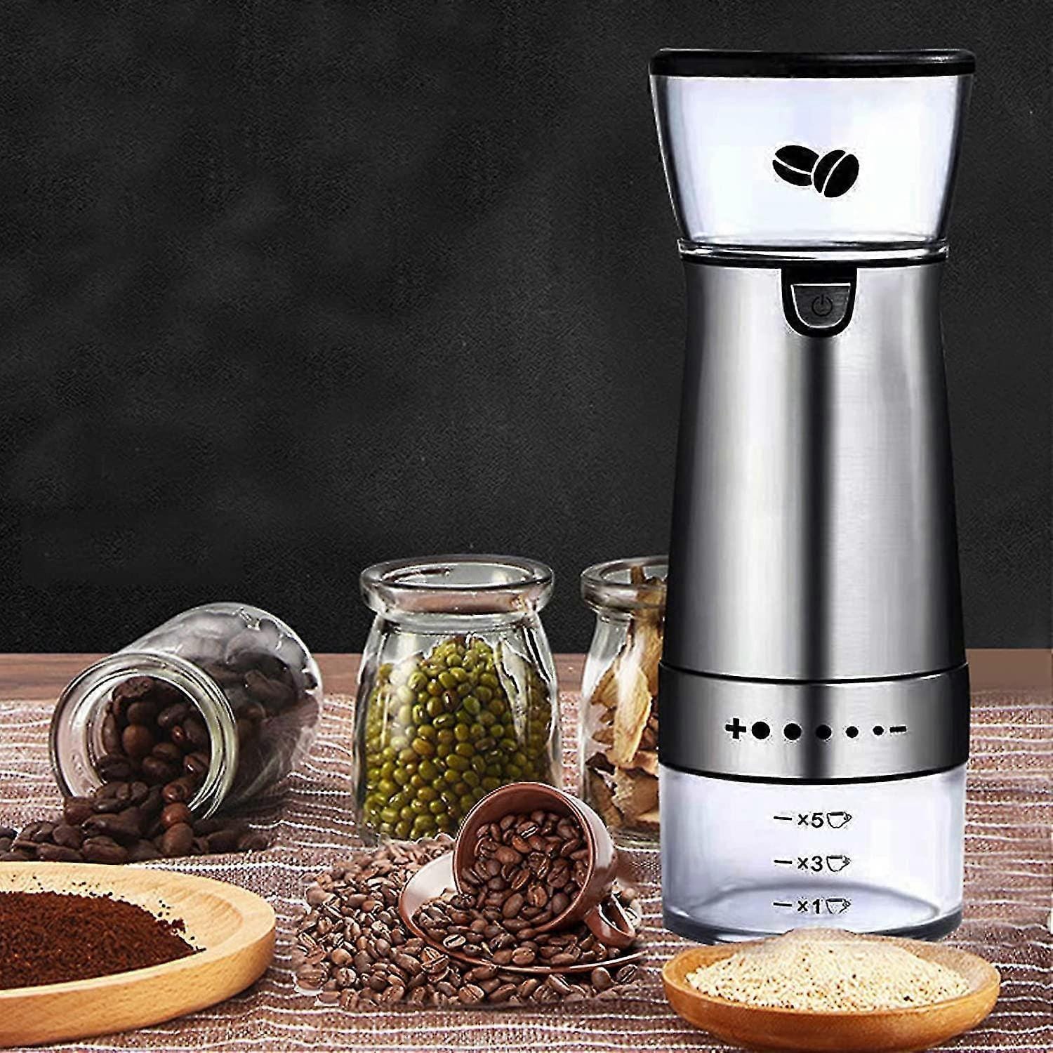 Electric Coffee Grinder Portable Bean Grinder - Home & Garden