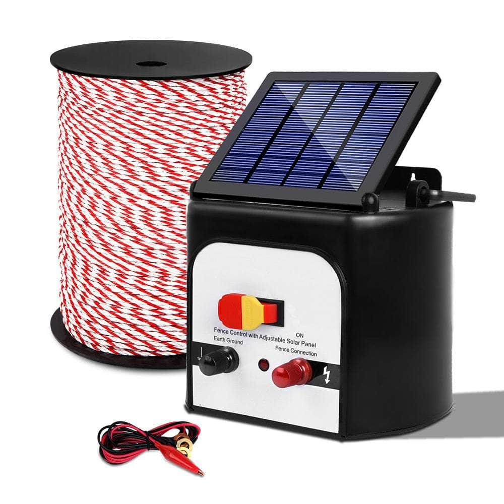 Electric Fence Energiser 8km Solar Powered Charger