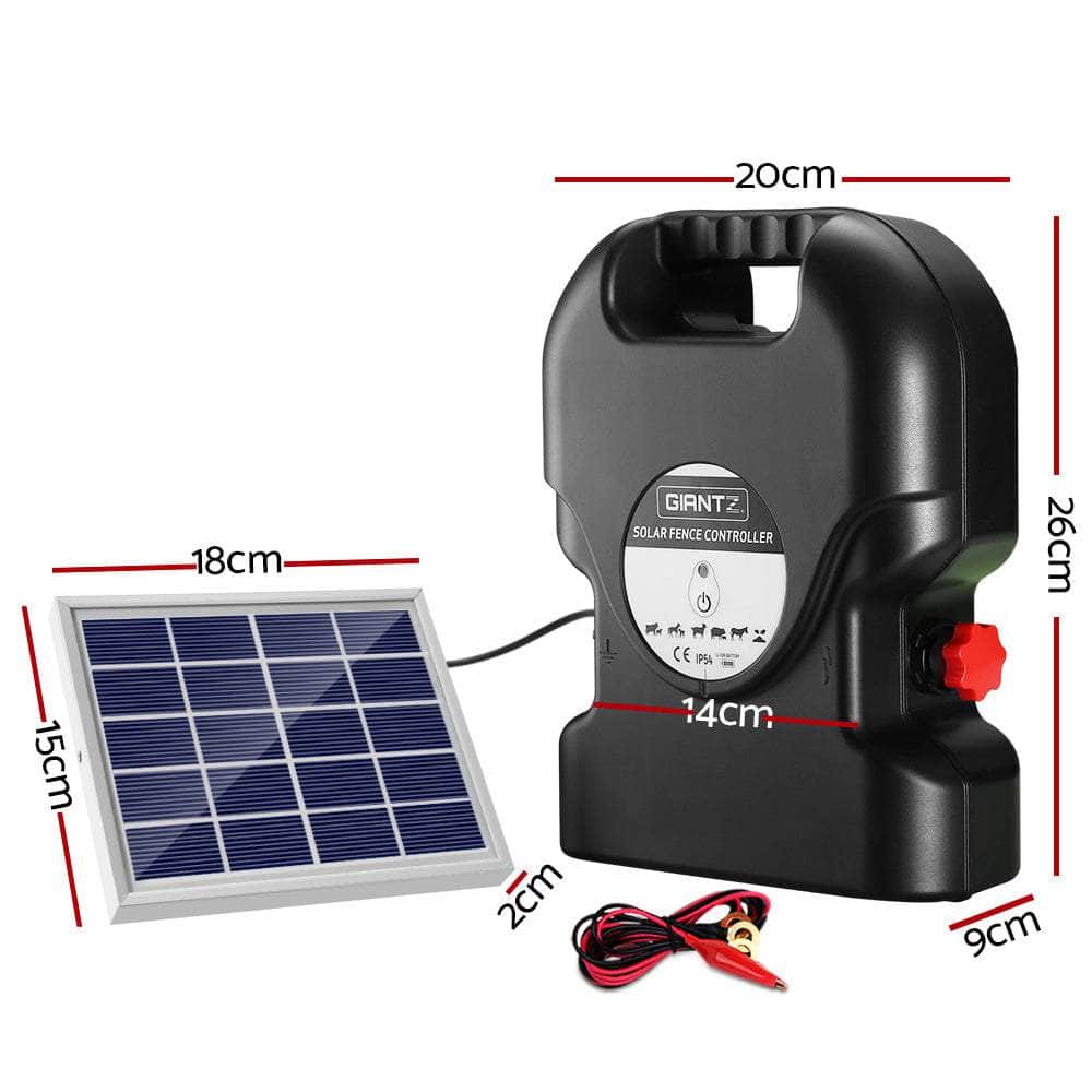 Electric Fence Energiser Solar Fencing Energizer Charger Farm Animal 10Km 0.5J