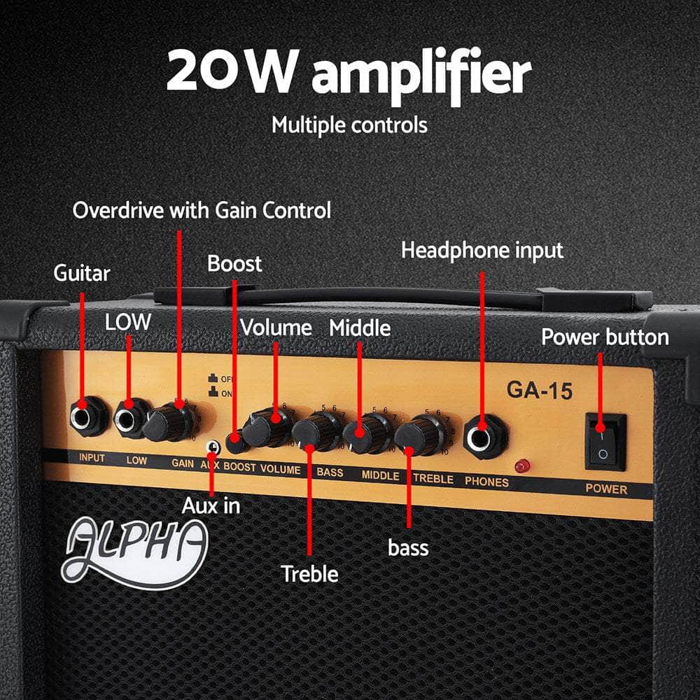 Electric Guitar Music String Instrument 20W Amplifier | Guitars - photo 6