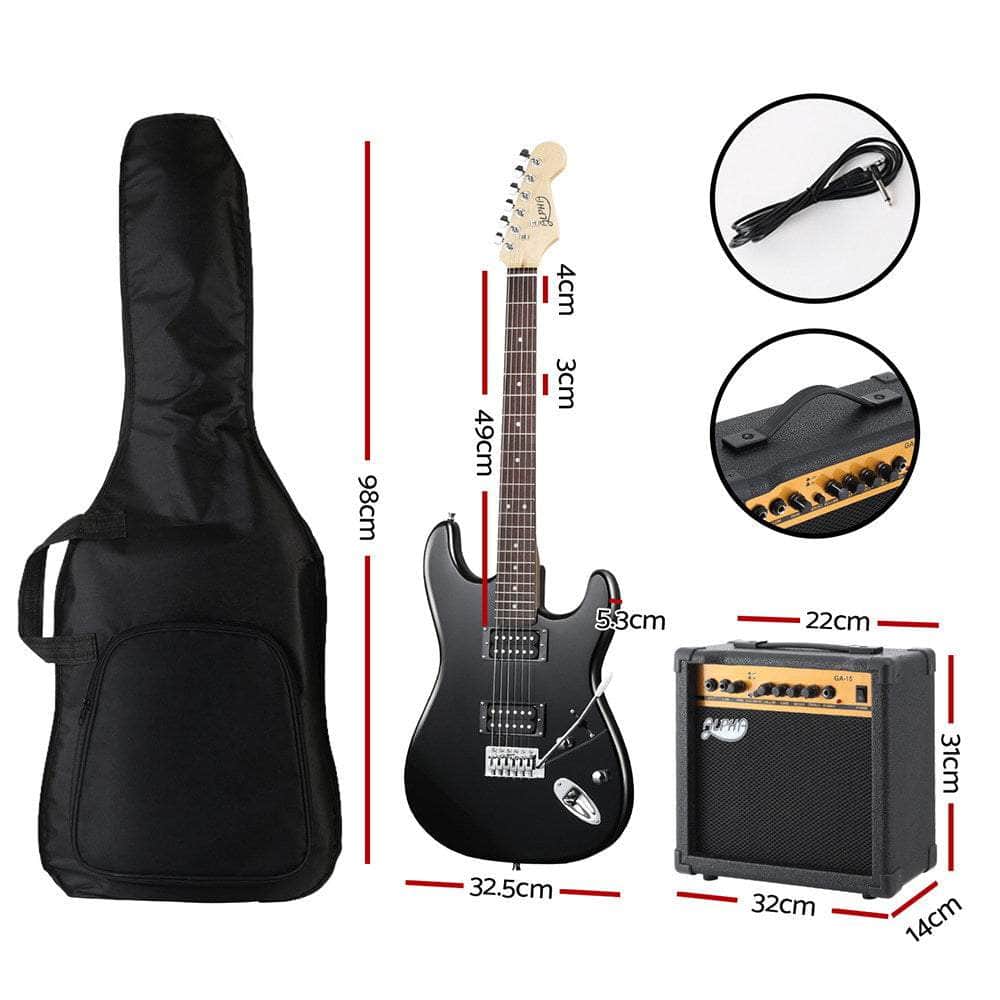 Black colour - Electric Guitar Music String Instrument 20W Amplifier Black