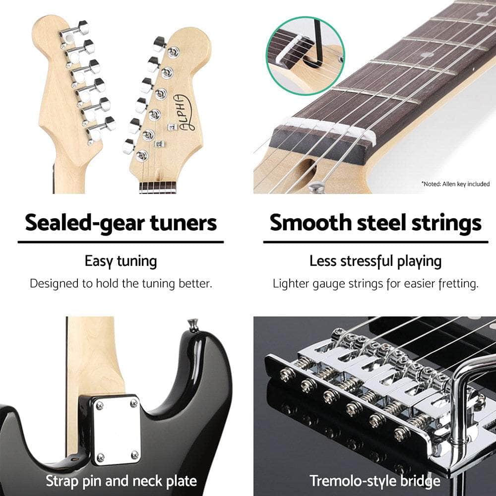 Electric Guitar Music String Instrument 20W Amplifier Black | Guitars