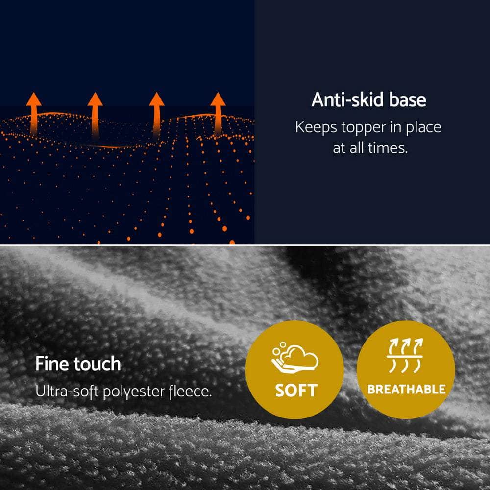 Electric Heated Blanket Car Throw Rug Grey