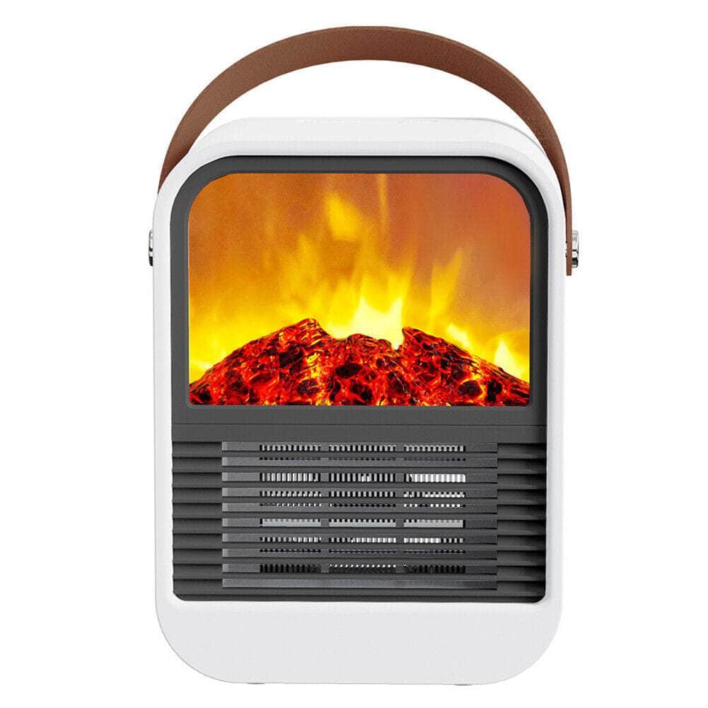 Electric Heater Mini Fireplace Heater Fast Heating Small for Home Bedroom Office