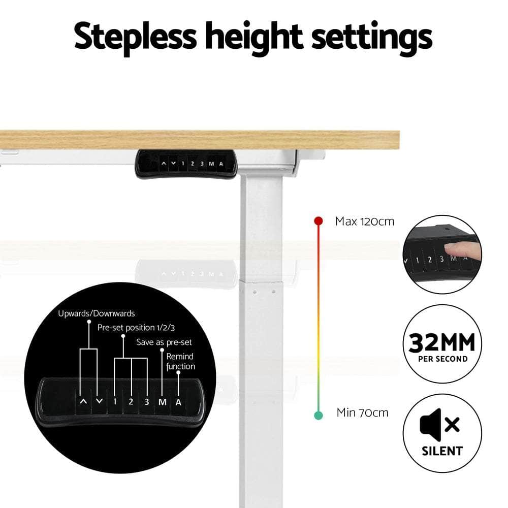 Electric Height Adjustable Sit-Stand Desks in Sleek
