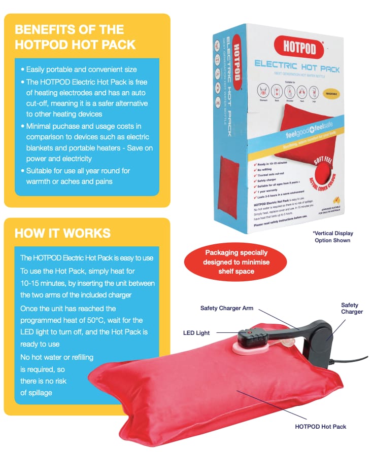 Electric Hot Pack Water Bottle Reheat-Able Pillow Pad Sleep Aid | Supports & Braces - photo 6