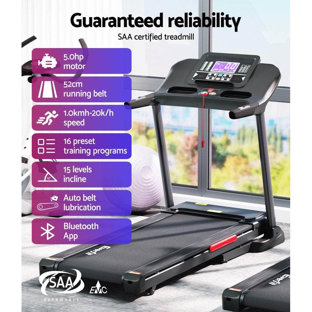 Electric Incline Treadmill for Intense Home Gym Sessions