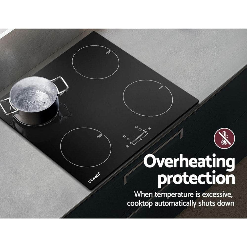 Electric Induction Cooktop 60cm Ceramic 4 Zones Stove Cook Top Hot Plate