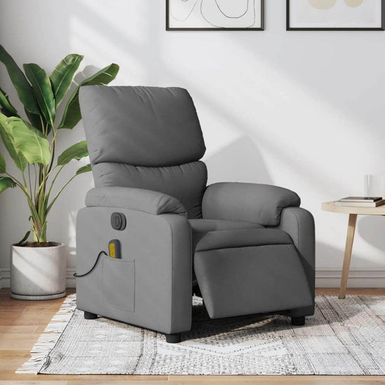 Electric Massage Recliner Chair - Dark Grey