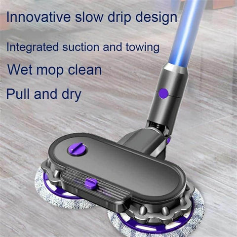 Electric Mop Cleaning Head with Water Tank Attachment for Dyson V6 Vacuum