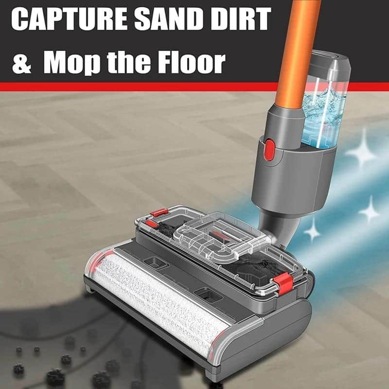 Electric Mop Head Floor Scrubber Attachment for Dyson V7 V8 V10 V11 V15