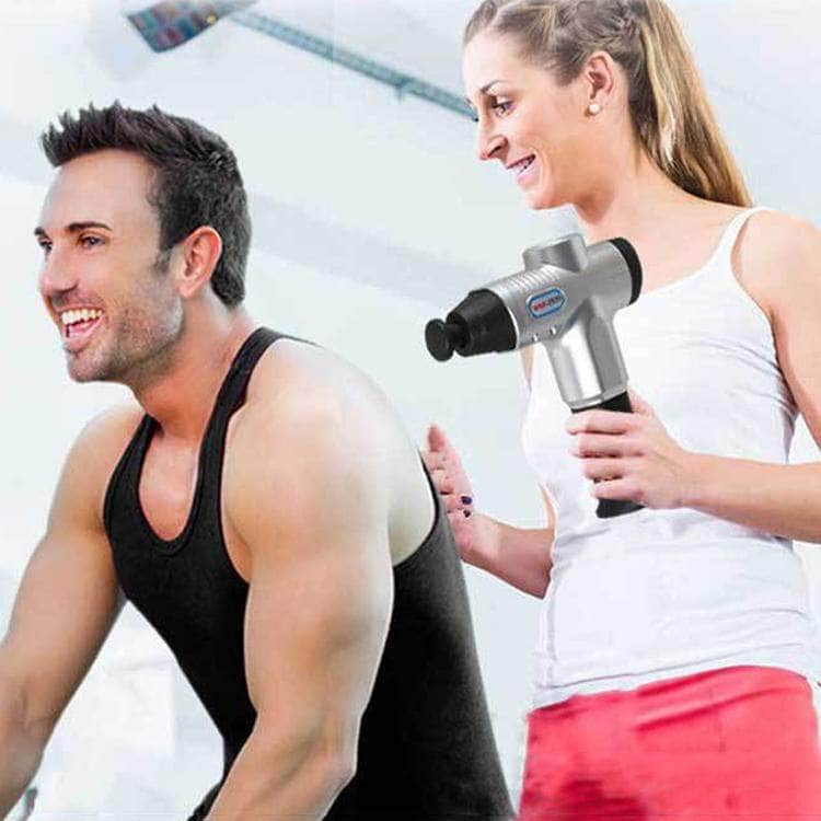 Electric Muscle Massager for Fitness - Blue/Red