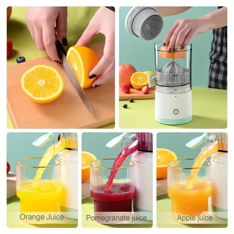 Electric Rechargeable Fruit Juicer Orange Juice Squeezer Press Machine Extrator