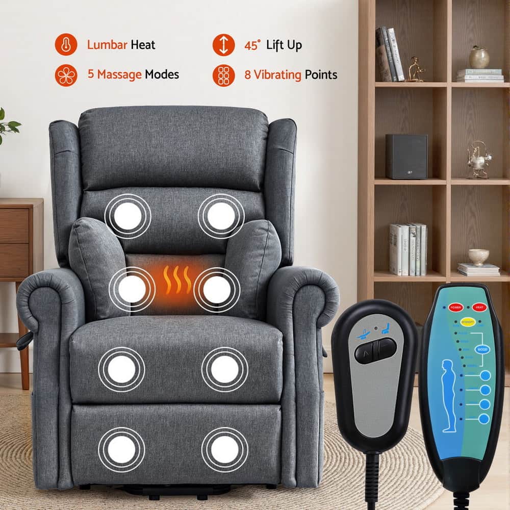 Electric Recliner Chair Power Lift Massage Heated Recliner Sofa