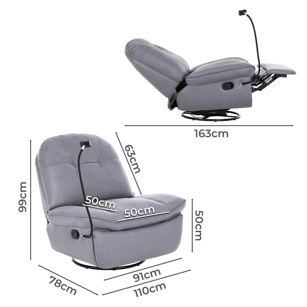 Electric Recliner Chair with USB Charging Ultimate Lounge