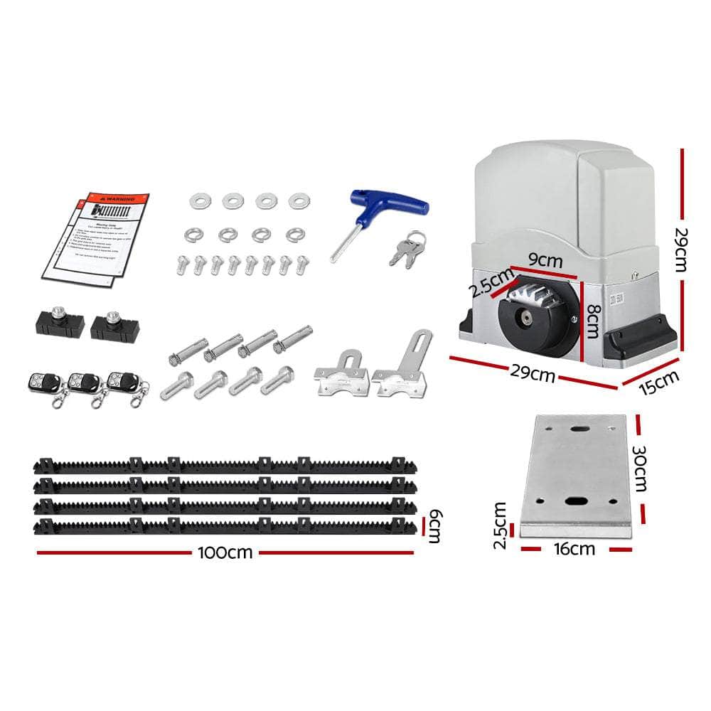 800Kg - Electric Sliding Gate Opener 800KG Keypad 4M