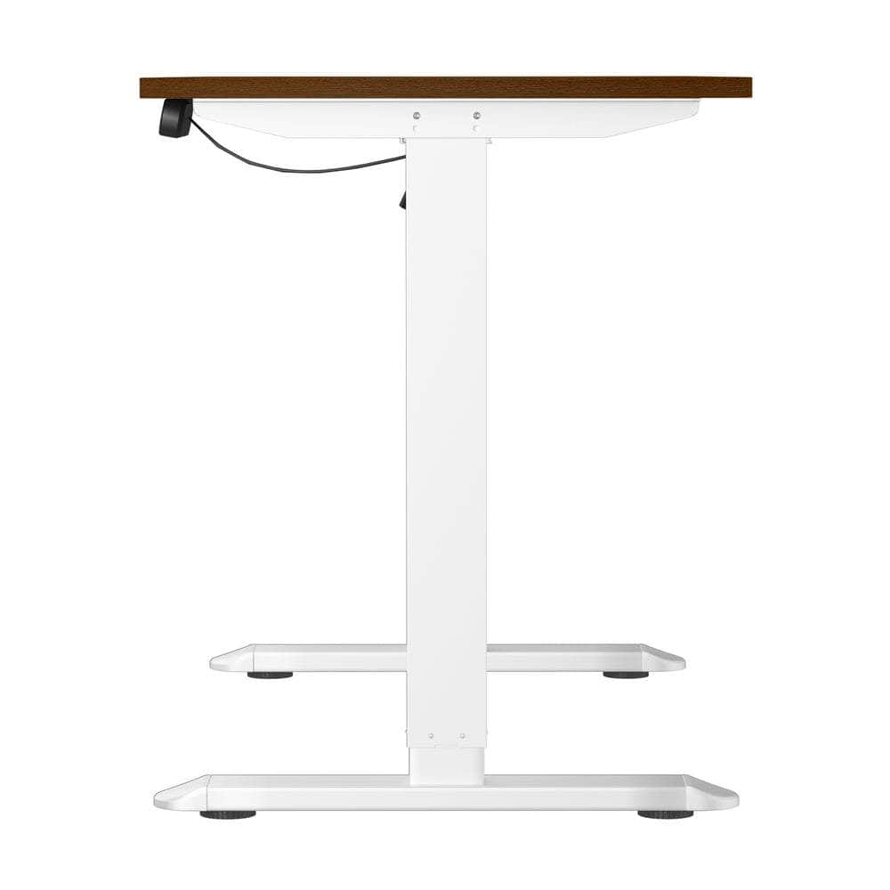 Electric Standing Desk Single Motor Black&Grey-Oak 140CM