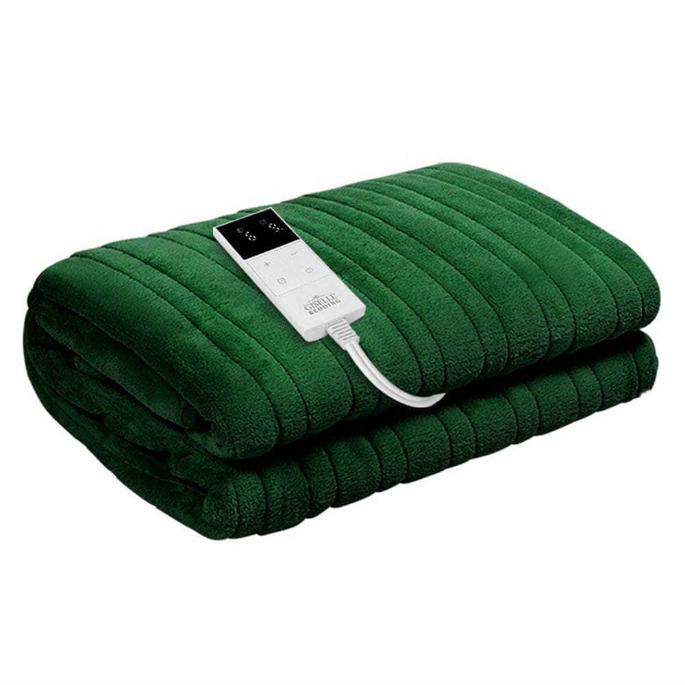 Electric Throw Rug Heated Blanket Washable Snuggle Flannel Winter