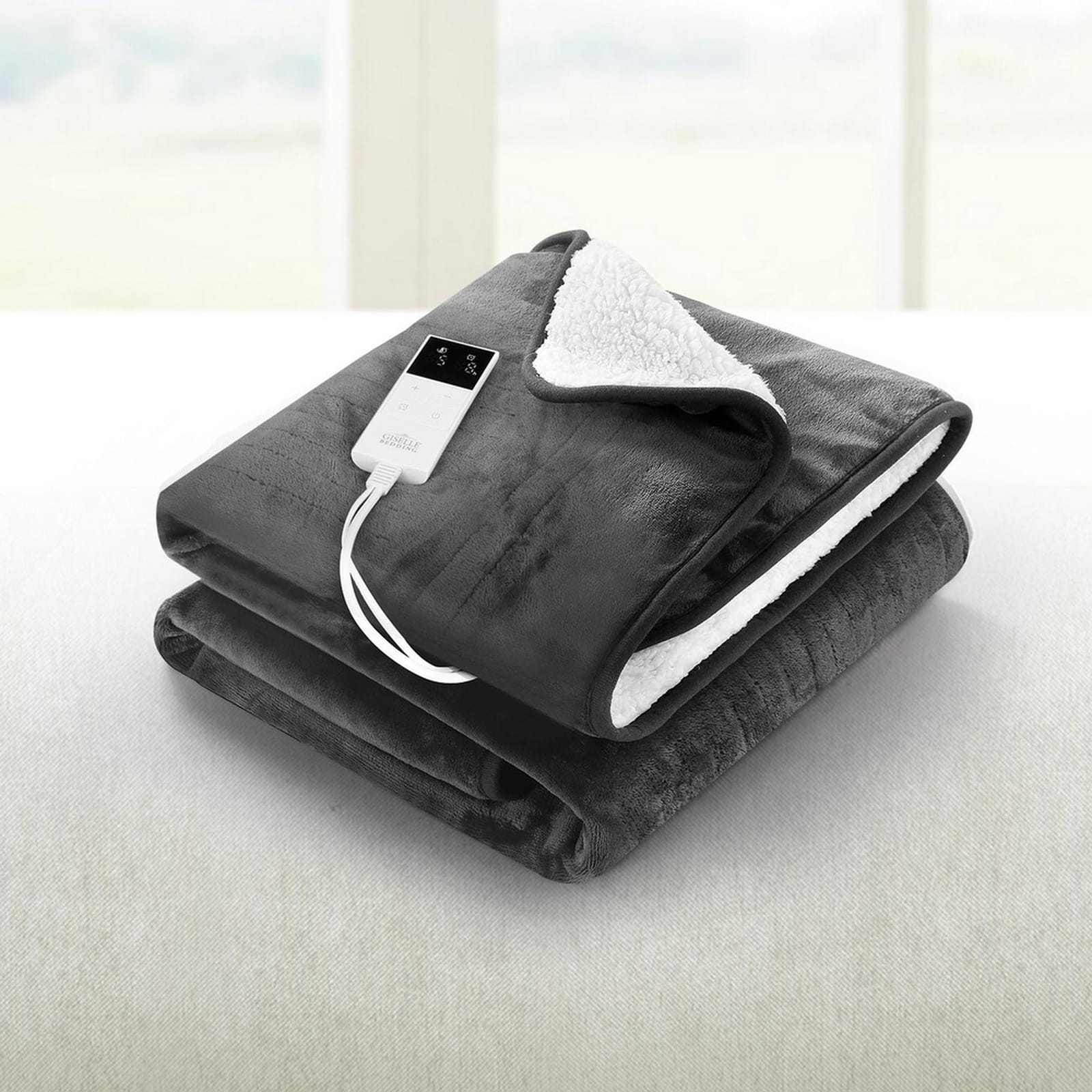 Electric Throw Rug Heated Blanket Washable Snuggle Flannel Winter, Blankets & Throws - photo 37