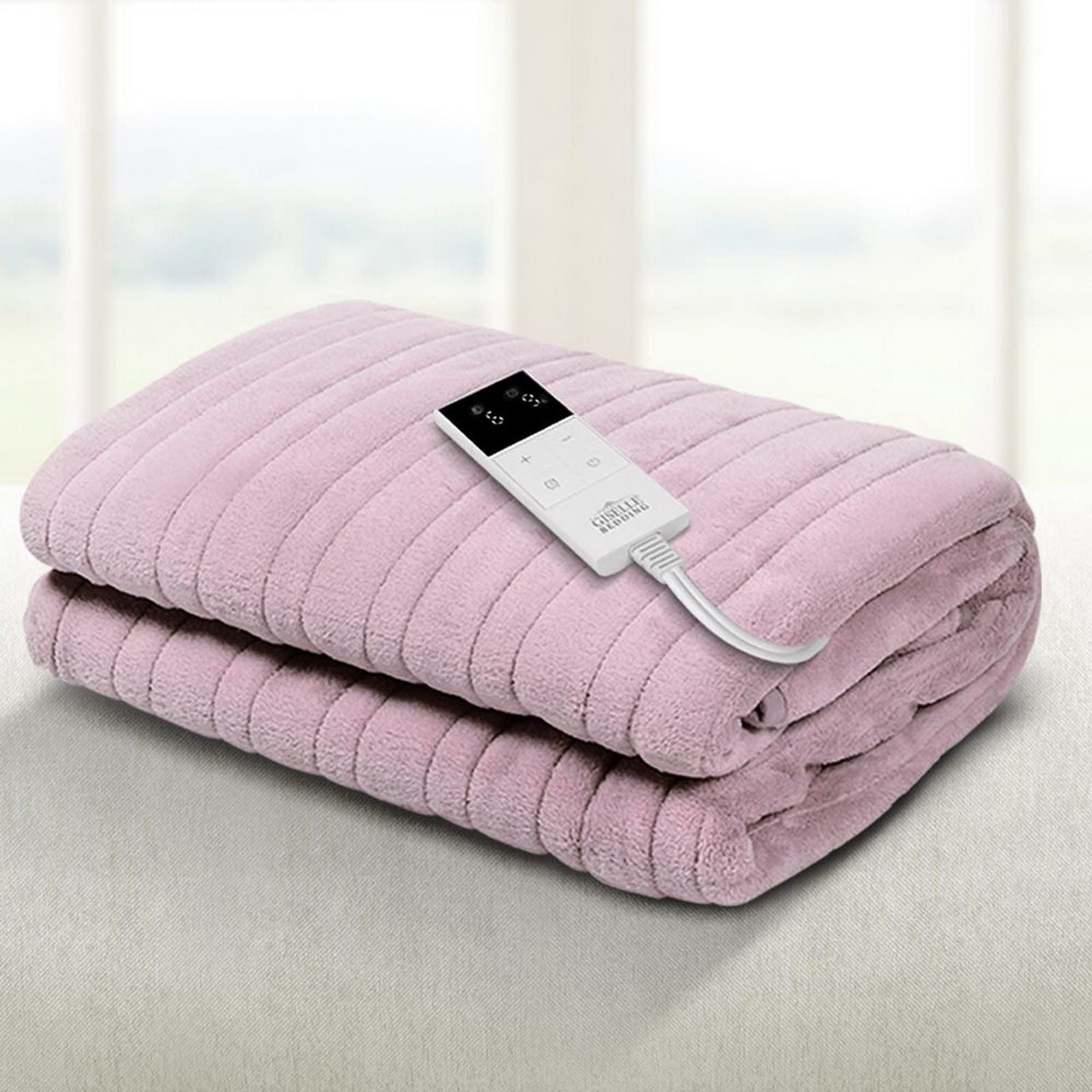 Giselle Electric Throw Rug Heated Blanket Fleece Pink | Blankets & Throws - photo 13