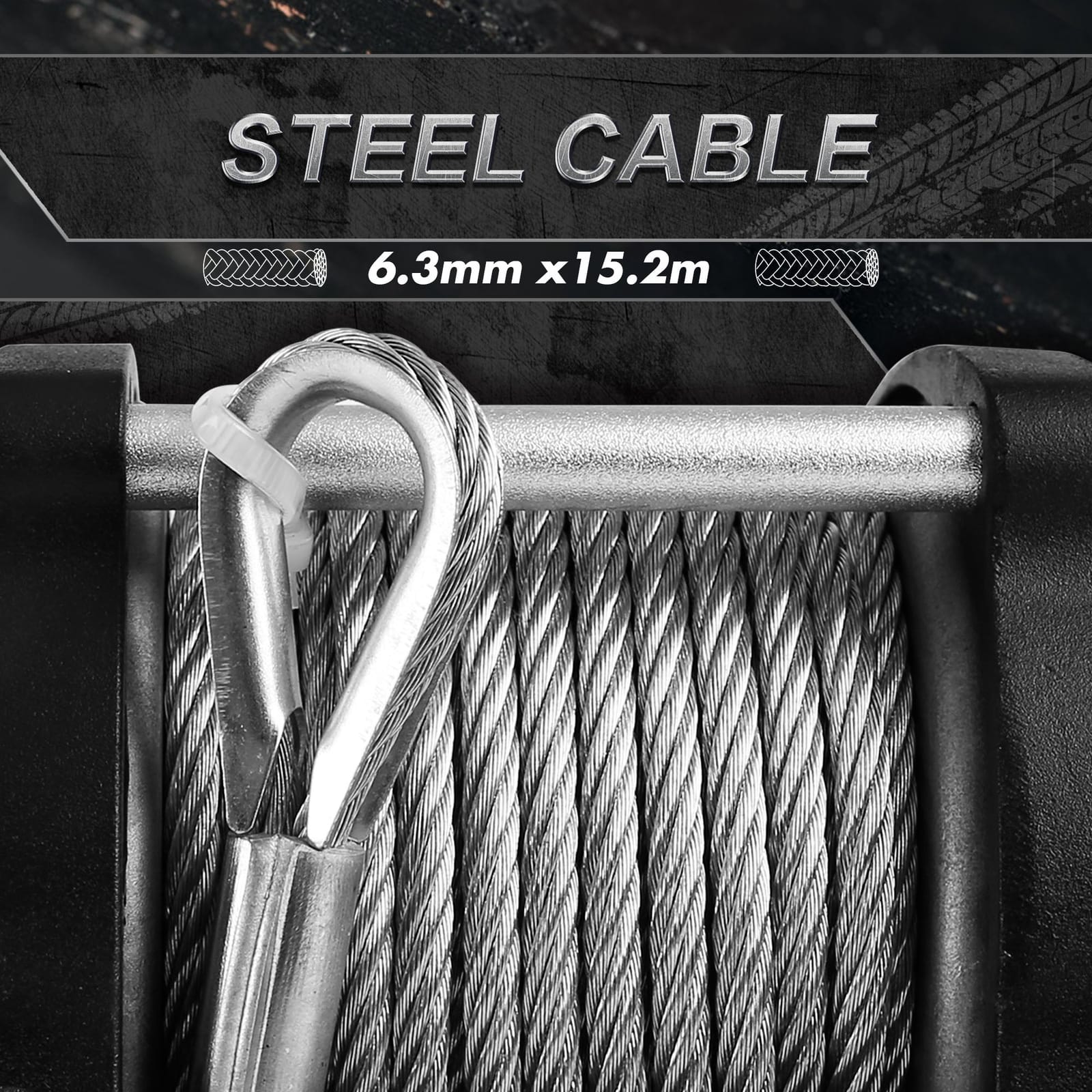 Wireless 12V Steel Cable Electric Winch 5000Lbs Atv Utv Boat with Steel finish - photo 18