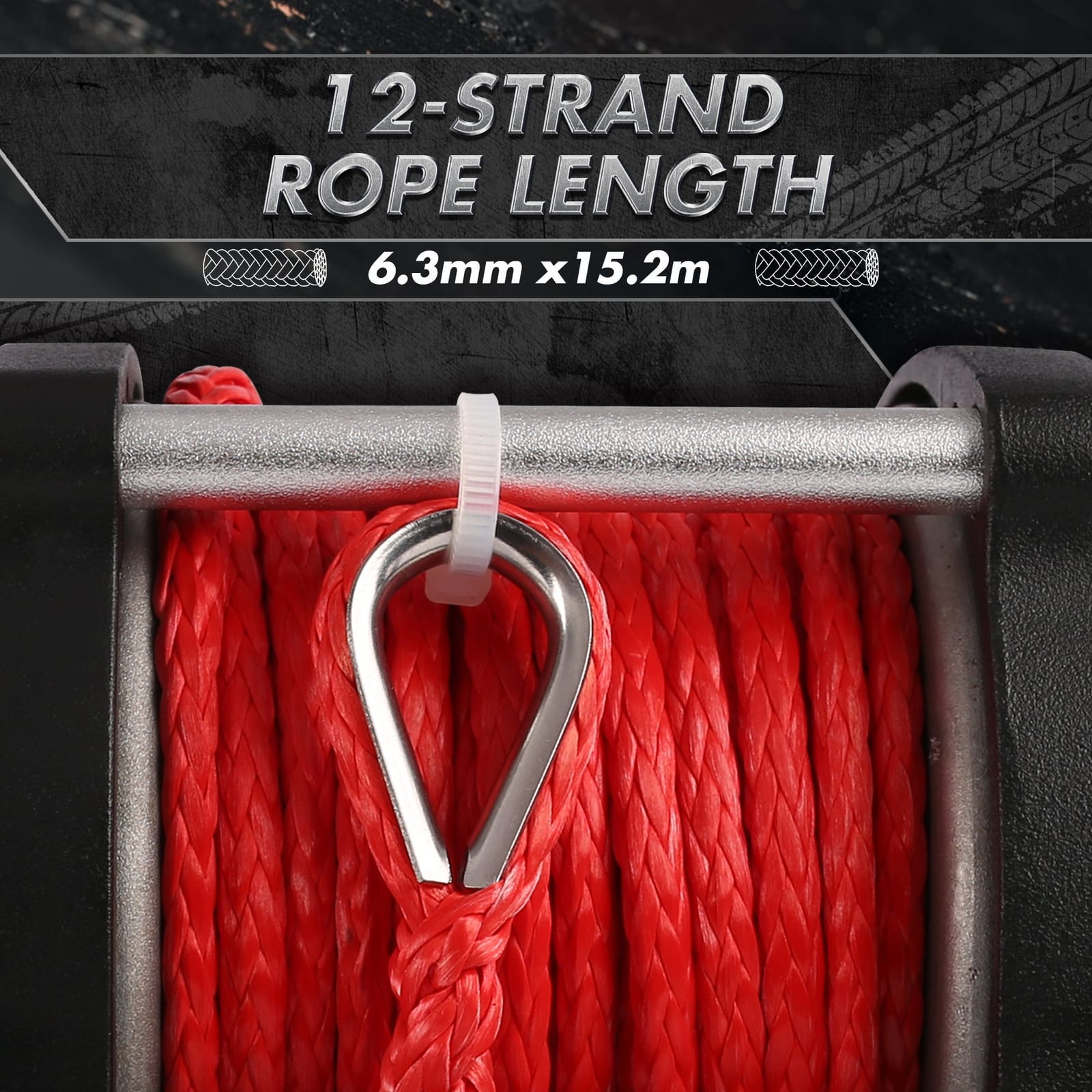 Wireless 12V Synthetic Rope Electric Winch 5000Lbs Atv Utv Boat - Automotive Lifts & Hoists - photo 14