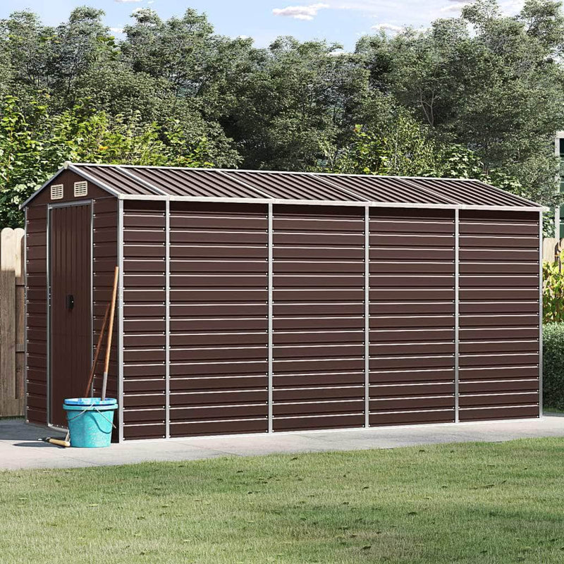 Elegance: Brown Galvanised Steel Garden Shed for Stylish and Durable - Sheds - photo 19