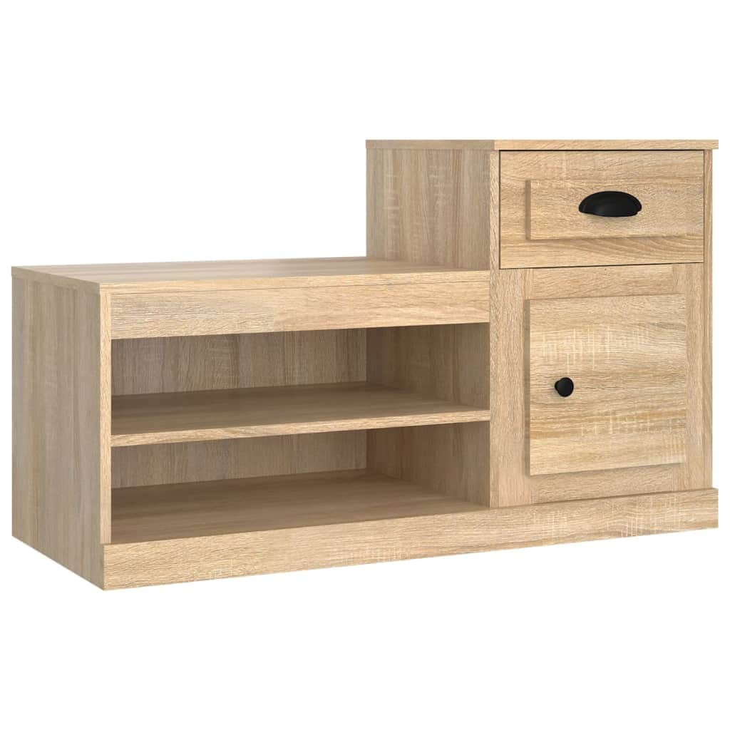 Elegance in Every Step: White Engineered Wood Shoe Cabinet