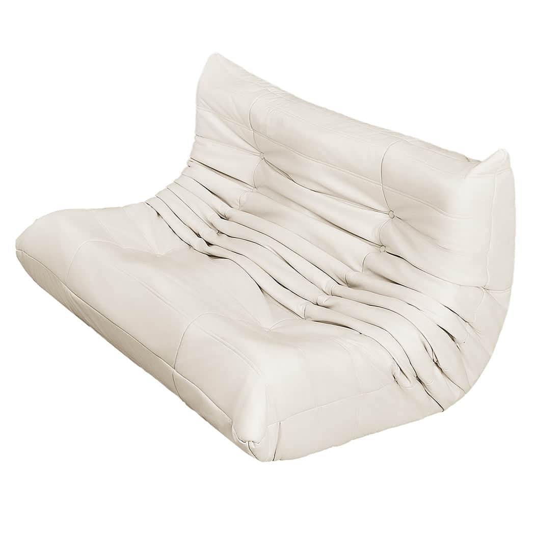 Elegant 2 Seaters Floor Sofa Caterpillar Lounge  Foldable Function