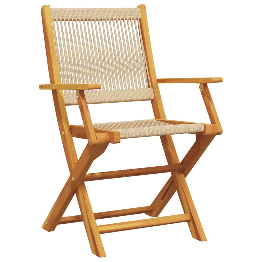 Elegant 3 Piece Bistro Set Beige Indoor Outdoor Use Modern Living