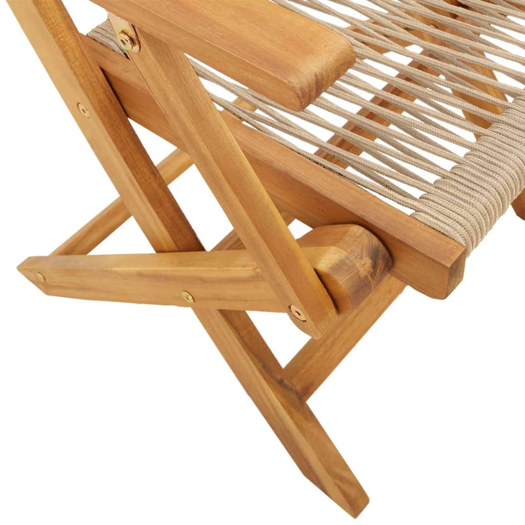 Elegant 3 Piece Bistro Set Beige Indoor Outdoor Use Modern Living