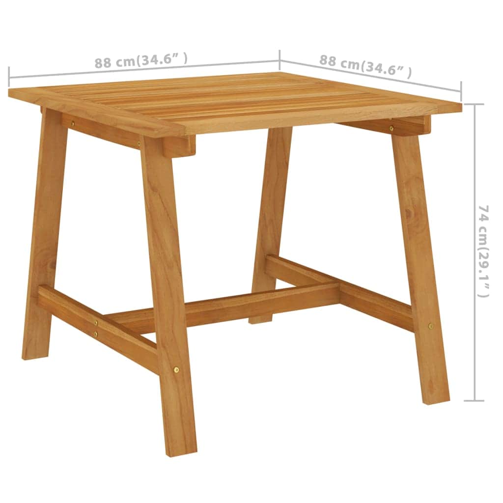 Elegant 3 Piece Garden Dining Set Relaxing Seating Outdoor Living