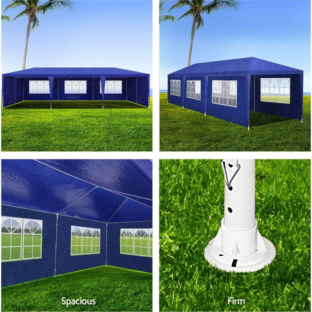 Elegant 3x9 Wedding Marquee Gazebo for Outdoor Celebrations