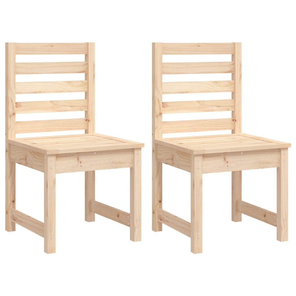 Elegant 4-Piece Pine Wood Garden Dining Set