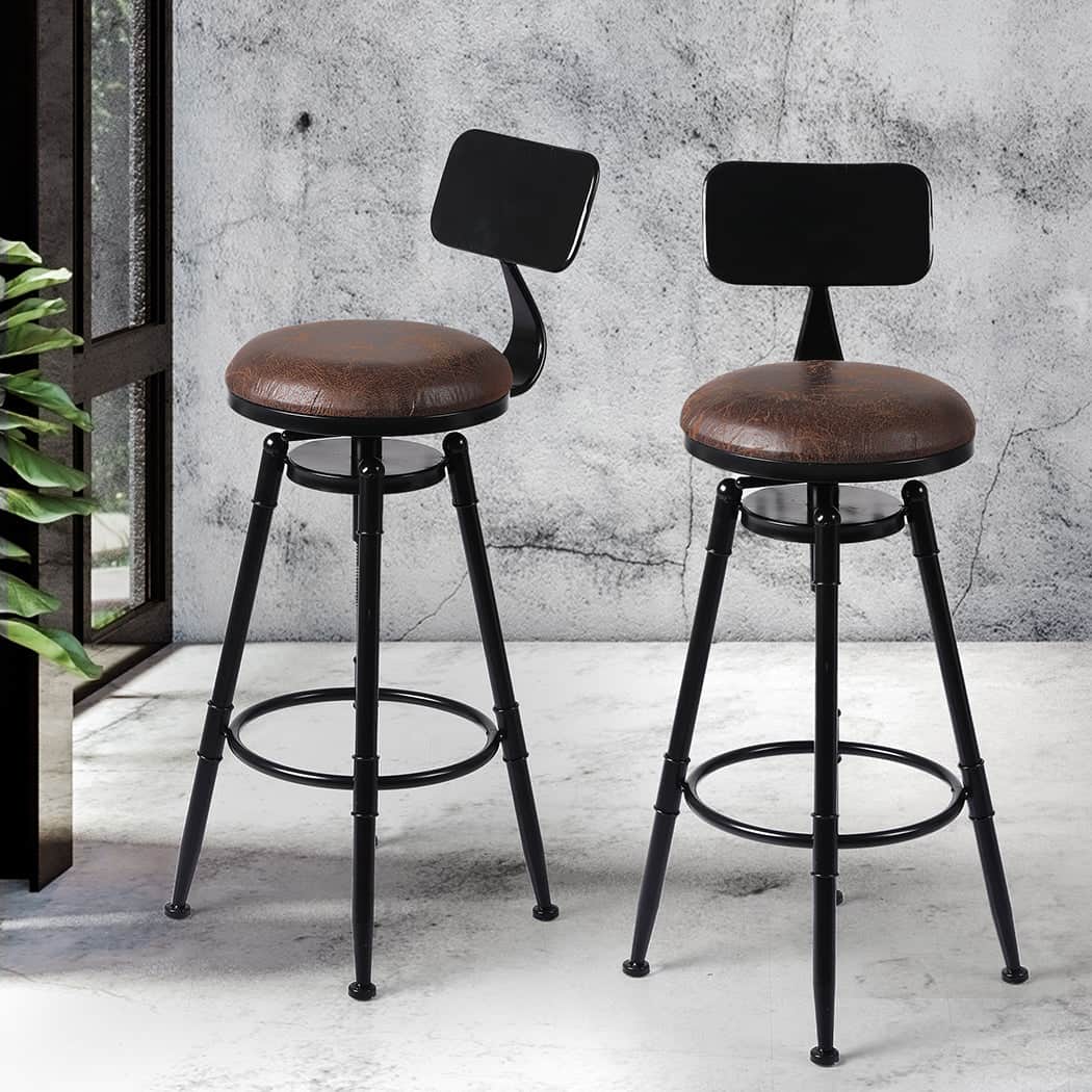 Elegant 4pcs Bar Stool Kitchen Wooden  Comfortable Design Classic