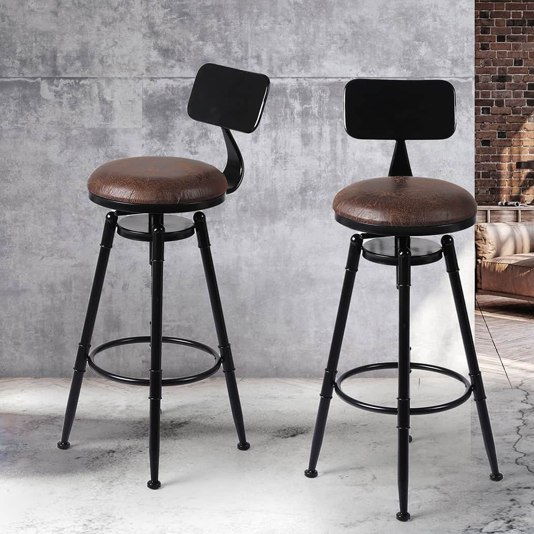 Elegant 4pcs Bar Stool Kitchen Wooden  Comfortable Design Classic