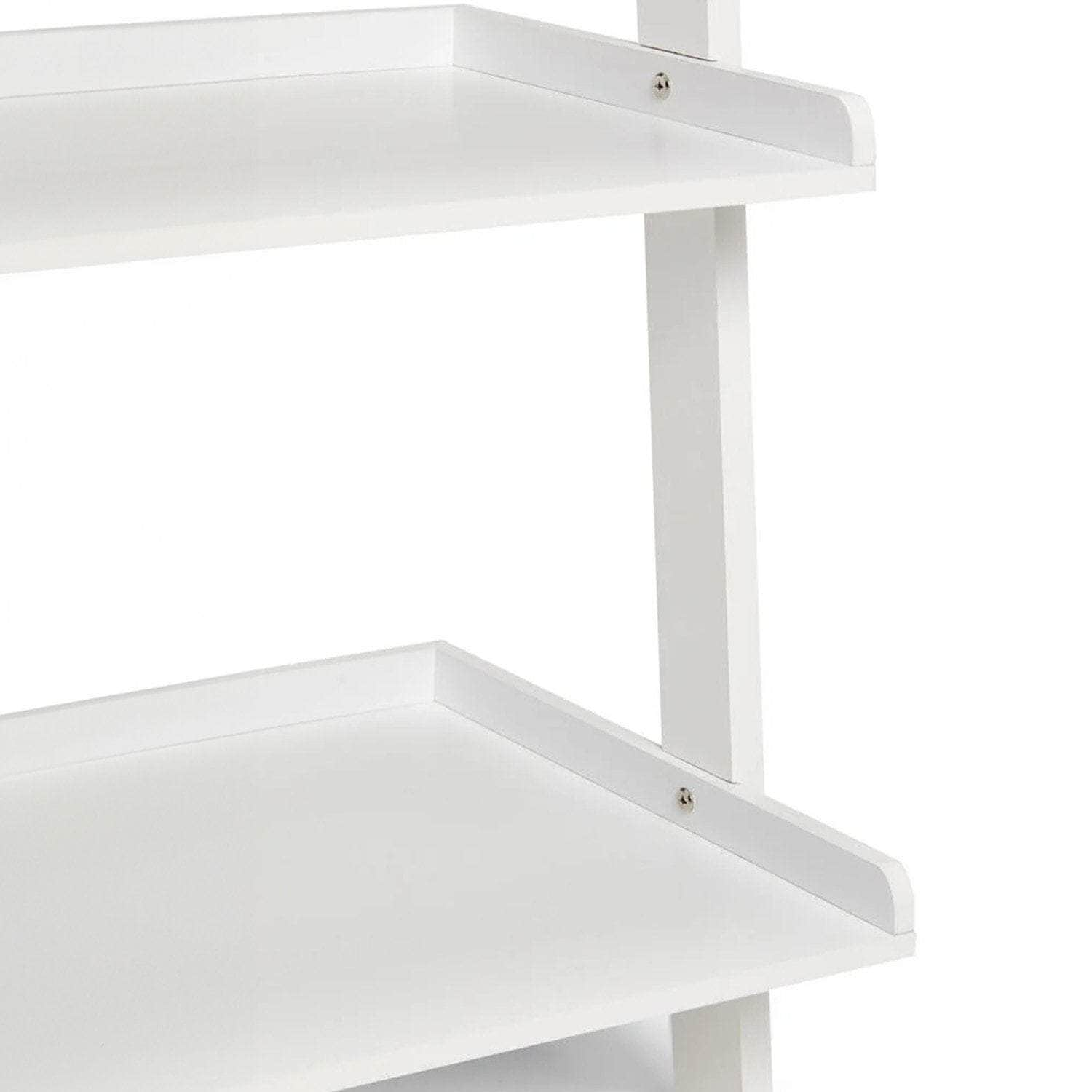 Elegant 5-Tier Ladder Shelf in White