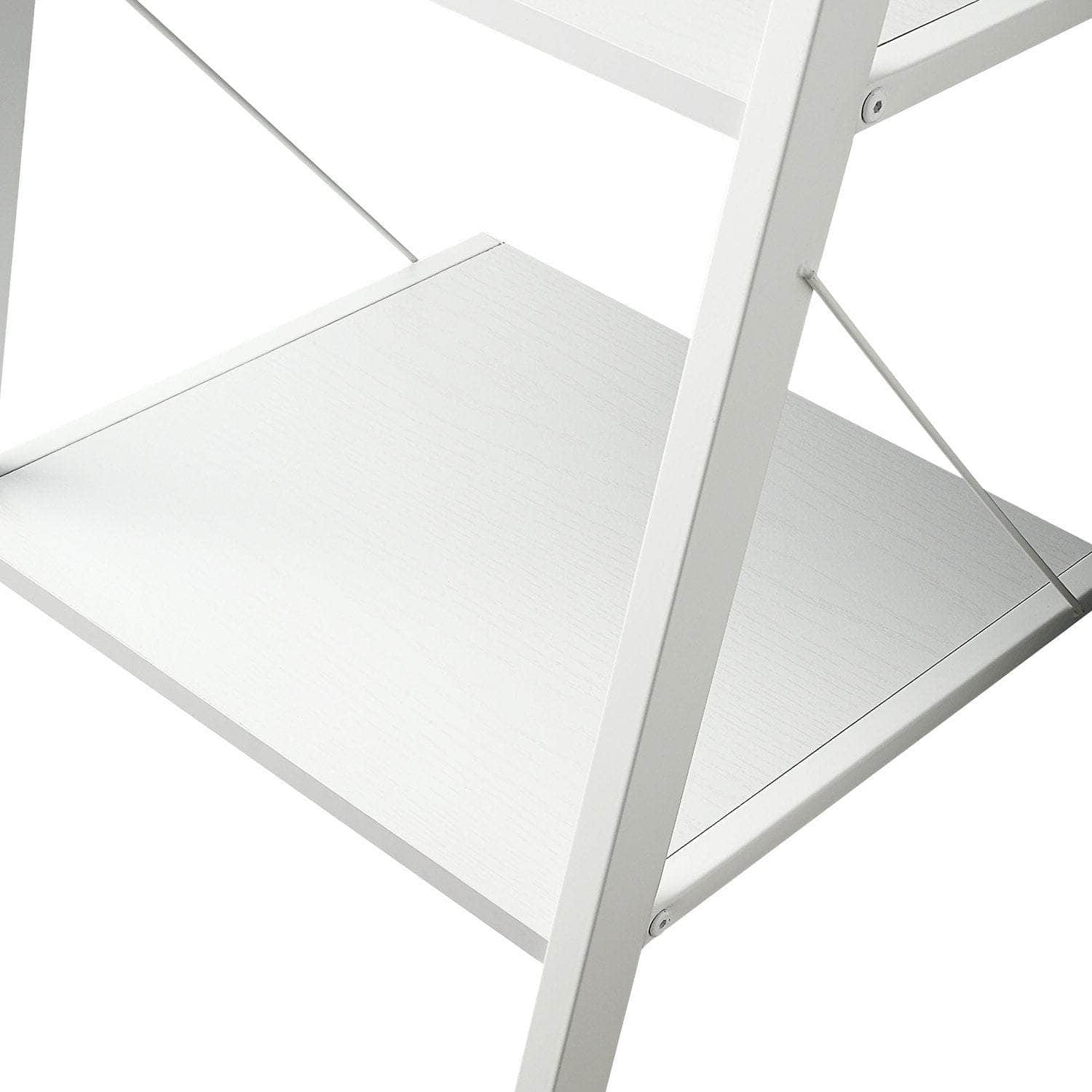 Elegant 5-Tier Ladder Shelf in White