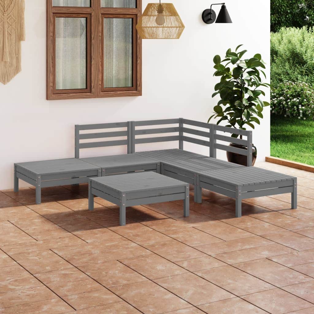 Elegant 6 Piece Garden Lounge Set Daily Living Essential Urban Style